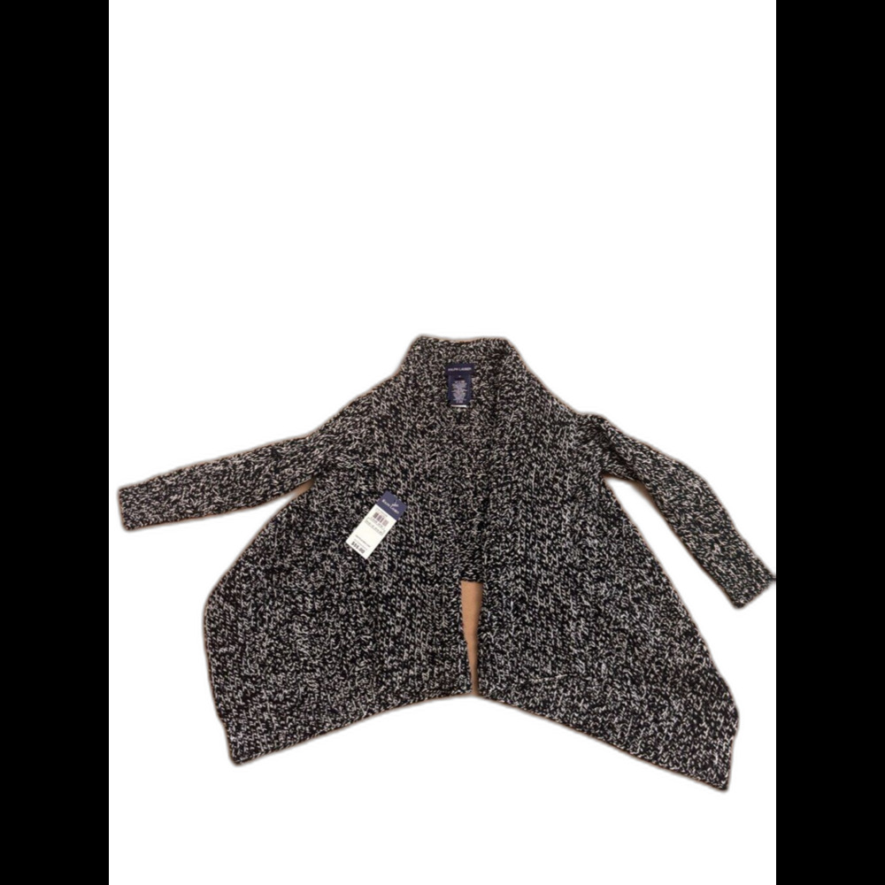 Ralph Lauren Cardigan NWT Girls Size 5 Black & White Knit